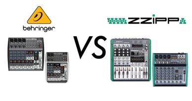 Mixer audio Behringer Vs. Mixer audio ZZIPP