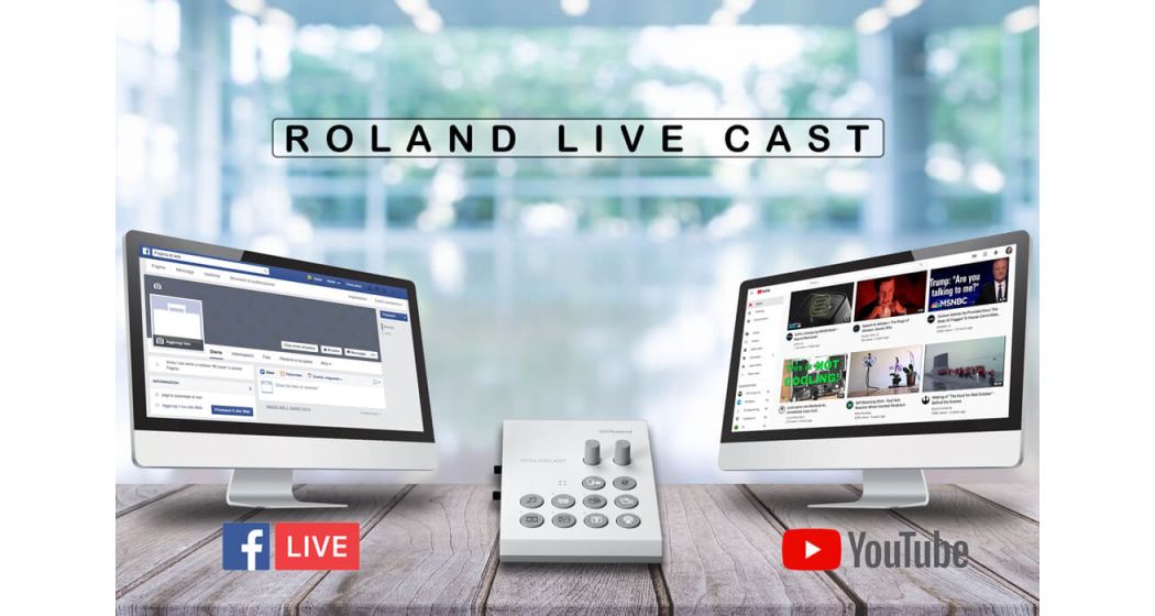 Come fare video live su Facebook o Youtube? Con il  Roland Live Cast 