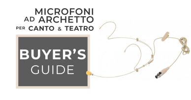 Microfono ad archetto per canto, presentazioni e teatro