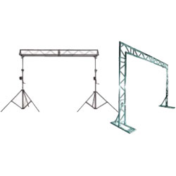 Soportes de iluminación y estructuras de truss